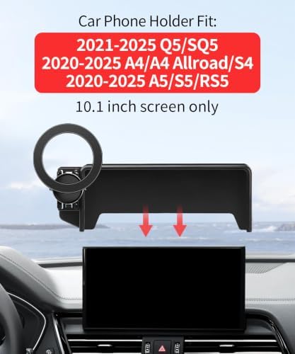 Car Phone Holder for Audi A4/S4/A5/S5 2020-2025, Q5/SQ5 21-25 10.1" Screen - Image 2