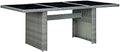 Outdoor Tables Dining Table for Patio, Garden or Backyard, Light Grey Mesa Exterior Furniture - for Deck, Kitchen, Bar, Balcony, Outside by Unknown