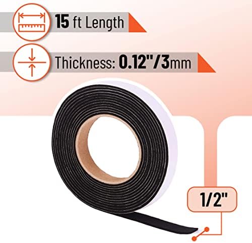 UNCO- Grill Gasket, 1/2"x1/8", 15 ft, Smoker Gasket Sealer - Image 2