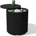 Veradek Outdoor Cooler Side Table - 2 in 1, Black, 21 inch by VeradekOutdoor