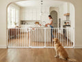 85.5-90.6 Inch Extra Wide Baby Gate for Stairs Doorways by HOOOEN