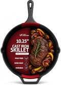 Utopia Kitchen Cast Iron Skillet 10.25 Inch Pre-Seasoned PFAS-Free Black by UTOPIAKITCHEN