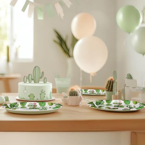 Cactus Party Decorations - Cactus Party Plates and Napkins for Kids Birthday Party, Serves 40 Guests - Image 5