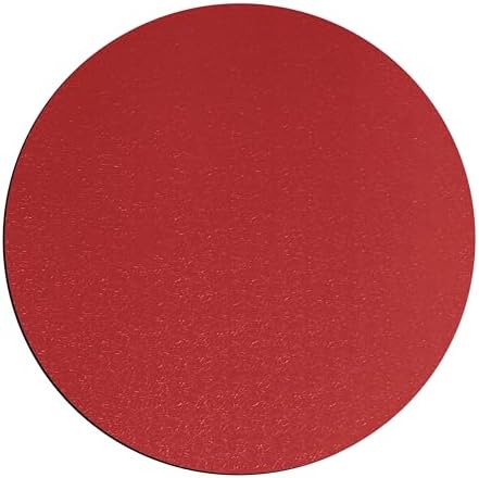 Rhino Hide Embossed Grill Guard Mat - Heat Resistant Outdoor Grill Floor Mat for Patio, Deck & Garage Surface Protection - Round, Red (36" x 36") - Image 3
