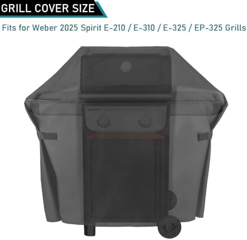 ZJYWSCH Grill Cover for Weber Spirit E-210 E-310 E-325 EP-325 2-3 Burner Gas Grill Outdoor Waterproof, for Webber Spirit E210 E310 E325 EP325 2025 Gas Grill - Image 2