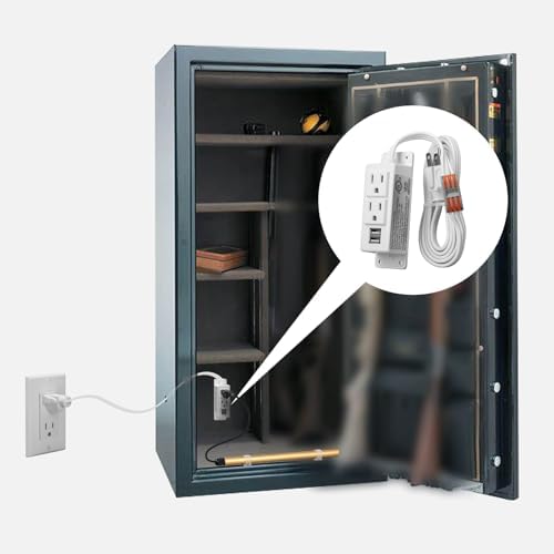 Gun Safe Power Outlet Kit, Briidea Gun Safe Accessory Electrical Outlet with USB for Interior Dehumidifiers and Lights, White - Image 7
