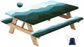 CAPSCEOLL Fitted Picnic Table Cover with Bench Covers 5ft - Green Mountain by CAPSCEOLL