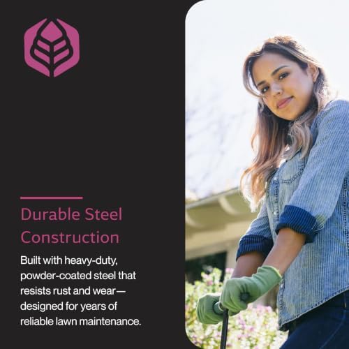 Yard Butler IM-7C Spike Grass Aerator - Lawn Care Tool for Aerating - Long-Handled - Power-Coated Steel Construction - Comfortable Cushioned Handles Garden Tool - Easy to Use - Image 5