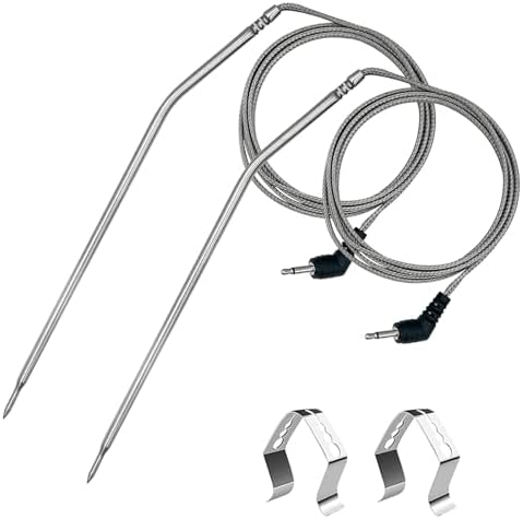 Meat Probe Thermometer Replacement for Thermopro TP10 TP25 etc, 2.5mm Plug by YAOAWE