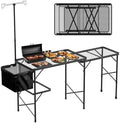 WildFinder Folding Table, 5.7x2 FT Height Adjustable Camping Table by WildFinder