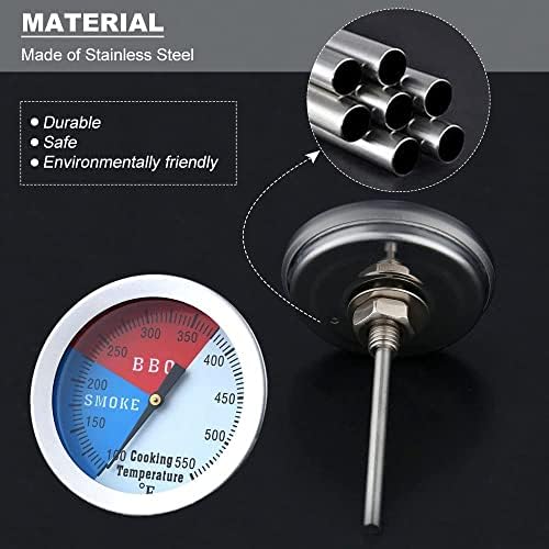 2 inch/52mm 550F BBQ Thermometer Gauge, Barbecue Grill Temperature - Image 4