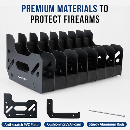 BlackSmith Foam Pistol Rack for Gun Safe Gun Accessories Storage Firearm Handgun Rack Revolver Pistols Holder - Image 6