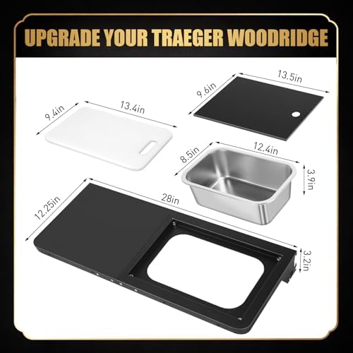 Foldable Front Shelf for Traeger Woodridge Pro/Pro Plus/Elite/Ironwood - Image 2