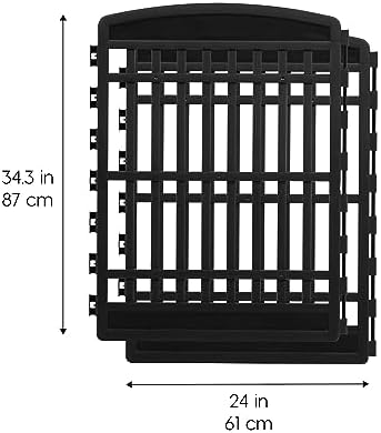 IRIS USA Playpen Panels, Extension Set, Black - Image 2