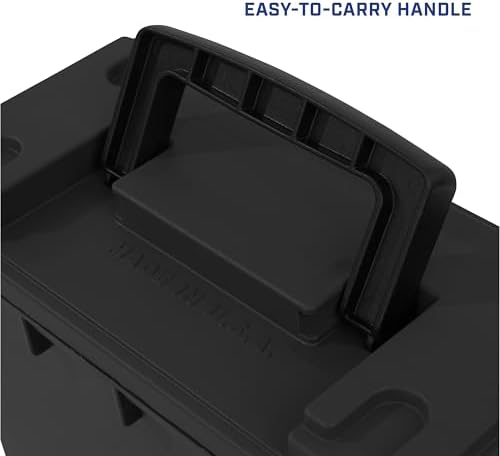Sheffield Ammo Box Made in USA, Stackable Lockable Ammo Storage Box, Black - Image 7