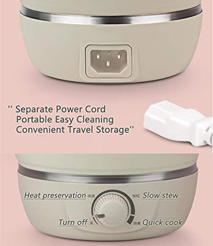 Drizzle Foldable Electric Cooker Travel Hot Pot - Dual Voltage 100V-240V Hot Pot Cooking - Food Grade Silicone Cookerware Boiling Water Steamer - Camping Office Hotel Noodle Porridge Soup Dorm - Image 3