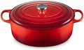 Le Creuset Enameled Cast Iron Signature Oval Dutch Oven, 9.5 qt., Cerise by Unknown