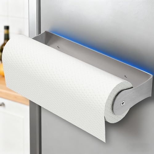 Paroto Magnetic Paper Towel Holder for Fridge, No Drilling, Stainless Steel by Awarmhome