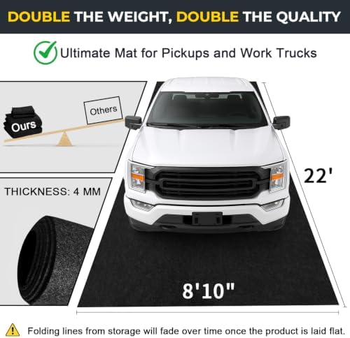 Heavy Duty Garage Floor Mat, Garage Mats for Floor, Garage Mat, 22'x8'10" - Image 3