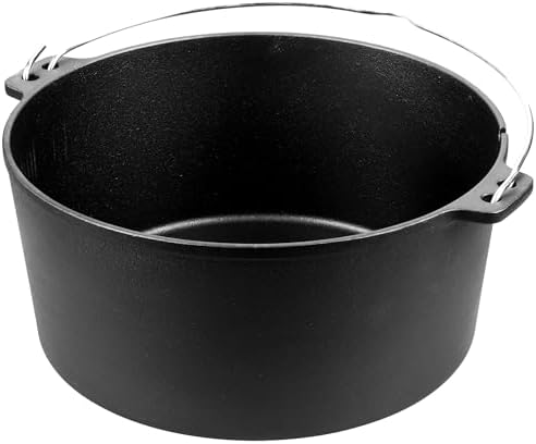 EDGING CASTING Pre-Seasoned Cast Iron Camping Dutch Ovens, Outdoor Camping Dutch Oven Pot with Lid Tripod, 8 Quart - Image 5