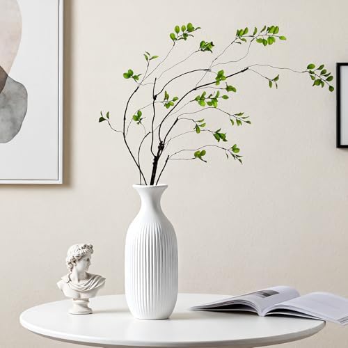 Waipfaru 6PCS Artificial Ficus Branches for Vase, Faux Greenery Stems for Vase Filler, 47in Realistic Flexible Eucalyptus Stems Fake Artificial Twig Plants Indoor Home Tables Centerpieces Office Decor - Image 4