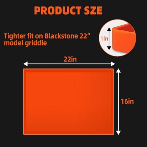 Blackstone Grill Mat 22 inch,Silicone Protective Cover for Blackstone Griddle, Silicone Grill Rubber Mat, Protect Griddle from Rodents, Insects, Debris, and Rust - Image 2