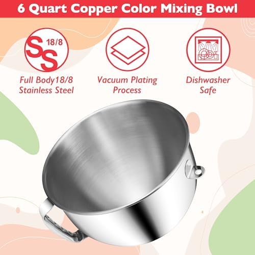 6 Quart Stainless Steel Mixer Bowl for Kitchenaid Bowl-Lift Mixer KP26 KL26 - Image 4