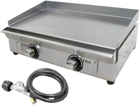 Commercial 28.9" x 16.1" Stainless Steel LPG Gas Griddle Grill by Unknown
