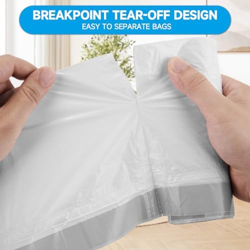 180 Ct 2.6 Gal Drawstring Small Trash Bags, Unscented for Bathroom - Image 5