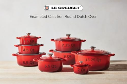 Le Creuset Enameled Cast Iron Round Dutch Oven, 9 qt., Artichaut/Crucible - Image 7
