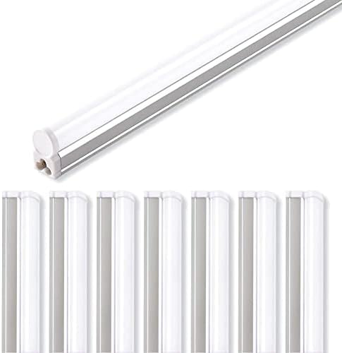 Barrina LED T5 Integrated Single Fixture, 4FT, 2200lm, 6500K, 20W, 8 Packs by Barrina