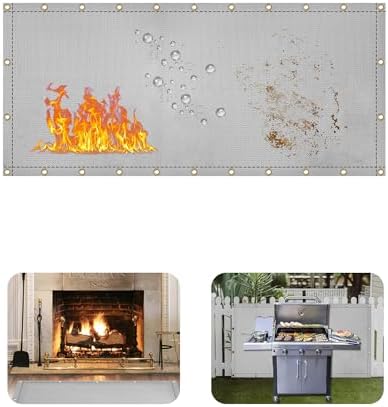 3' X10' Grill Heat Shield for Deck Railing, Fireproof Heat Shield for Grill by Unknown