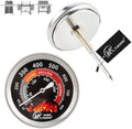 Grill Thermometer 2.6 Inch Round Dial 50-800F Dual Scale by Unknown