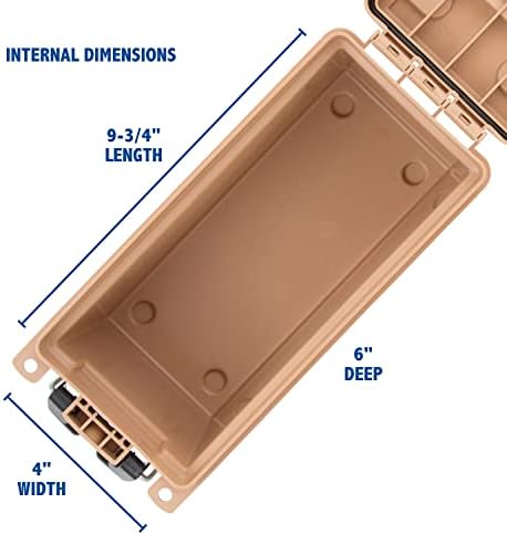 Sheffield 12627 Ammo Box Made in USA Stackable Lockable Ammo Storage Box, Standard Single (Pack of 6) - Image 3