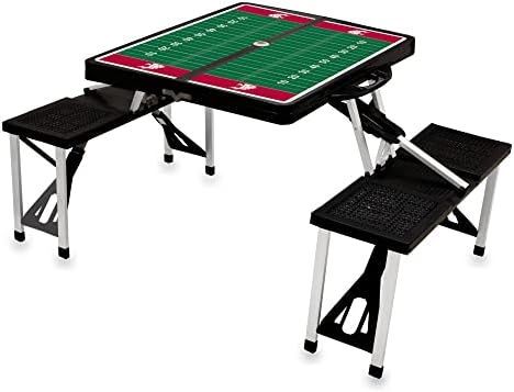 PICNIC TIME NCAA North Carolina Tar Heels Folding Picnic Table - Camping Table - Outdoor Table with Umbrella Hole by PicnicTimeFamilyofBrands