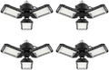 Aoretic LED Garage Lights 4 Pack -80W, 8000LM 6500K Led Shop Light with 3 Deformable Panels, Basement Barn Light Garage Ceiling Lights, E26/E27 for Garage, Warehouse, Shop, Basement by Aoretic