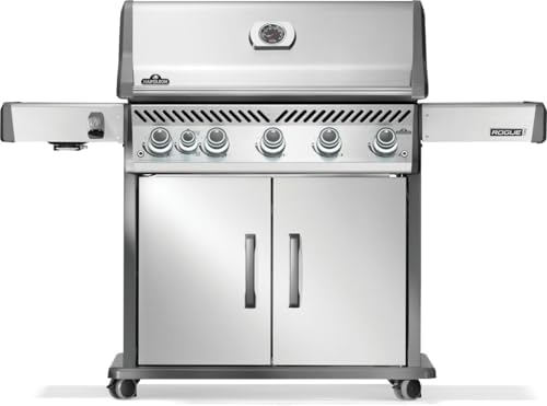 Napoleon Rogue PRO 625 5-Burner Natural Gas Grill with Infrared Side Burner by Unknown