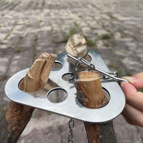 Stainless Steel Camping Tripod Board,Turn Branches into Campfire Tripod by ZANOLY