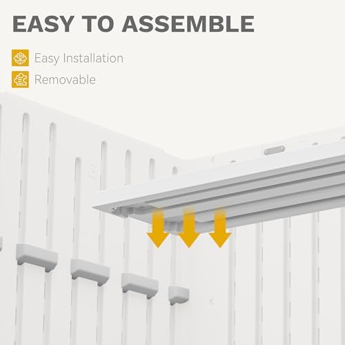 DWVO 2-Pack Resin Storage Shed Shelves, Fit for 35 Cu. Ft. Horizontal Shed 4.3x2.5x3.4 FT, 47" x 12.6" Waterproof Shelves with 8 Screws, 44 lbs Capacity, Easy to Assemble, Gray - Image 6