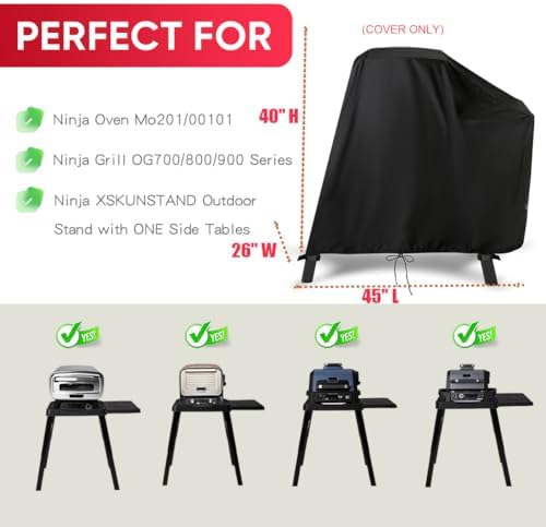 Grills Cover for Ninja XSKUNSTAND Outdoor Grill Stand with One Side Table - Image 2