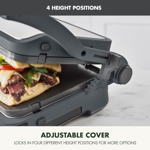 GreenPan Advanced Grill & Griddle, PFAS-Free Ceramic Nonstick, Graphite - Image 4