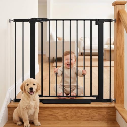 Mumeasy 29.7-40.6" Baby Gate for Stairs, Auto Close Dog Gate for Doorways by Mumeasy-FocusonBabyPetSafetyGate