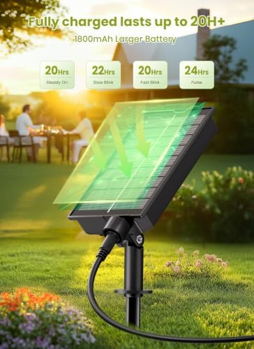 Brightown 76FT Solar String Lights Outdoor, IP65 Waterproof, Remote, Timer - Image 4