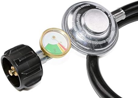 3 Feet Propane Regulator Hose with Tank Gauge for LP Gas Grill and Fire Pit - Image 3