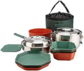 Gerber Gear ComplEAT Cook Set - Dishwasher-Safe Camping Cookware for Outdoor Cooking - Includes Saute Pan, Stock Pot, 4 Plates, 4 Bowls, Mixing Bowl & More by Gerber