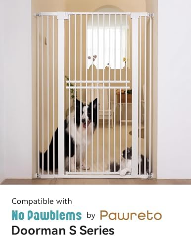 No Pawblems Gate Extension, 5.5" Width Expander for 55.0" Pet Gate, White - Image 4