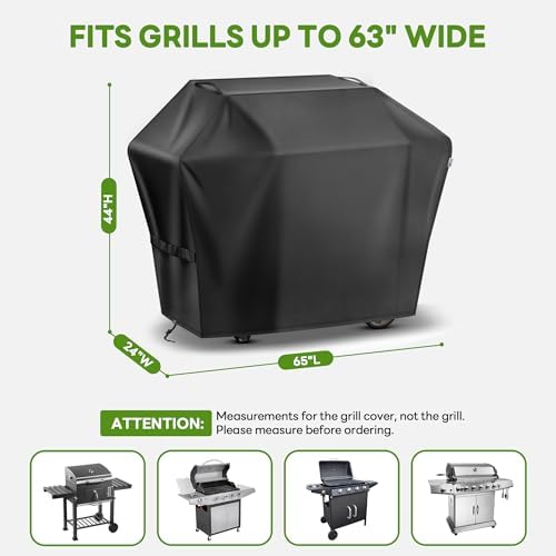 65 Inch Grill Cover for Outdoor Grill,Waterproof,Anti-UV&Fade Protection - Image 3