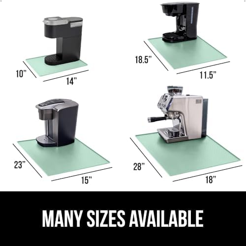 GORILLA GRIP Silicone Coffee Mat, Espresso Bar Essentials, 11.5x18.5, Mint - Image 5