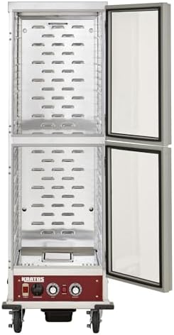 Kratos Insulated Full-Size Holding and Proofing Cabinet Clear Dutch Doors - Image 2