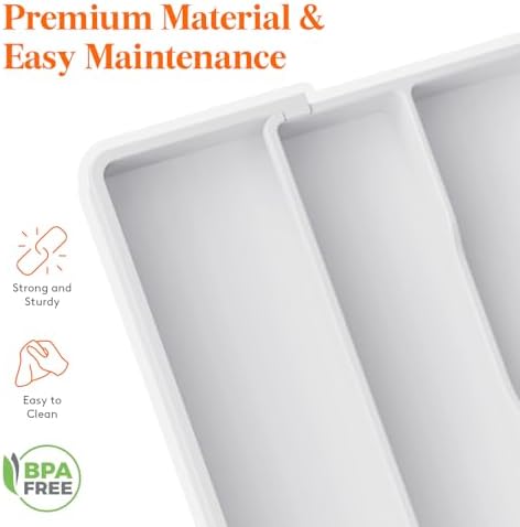Lifewit Utensil Organizer for Kitchen Drawers, Expandable Utensil Tray - Image 6